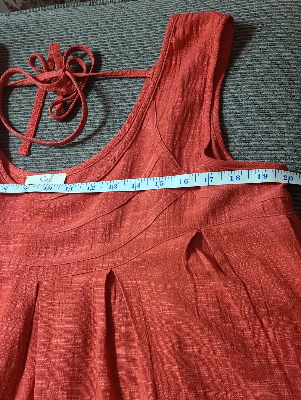 Easel Pleated Babydoll Blouse - Picture 10 of 12